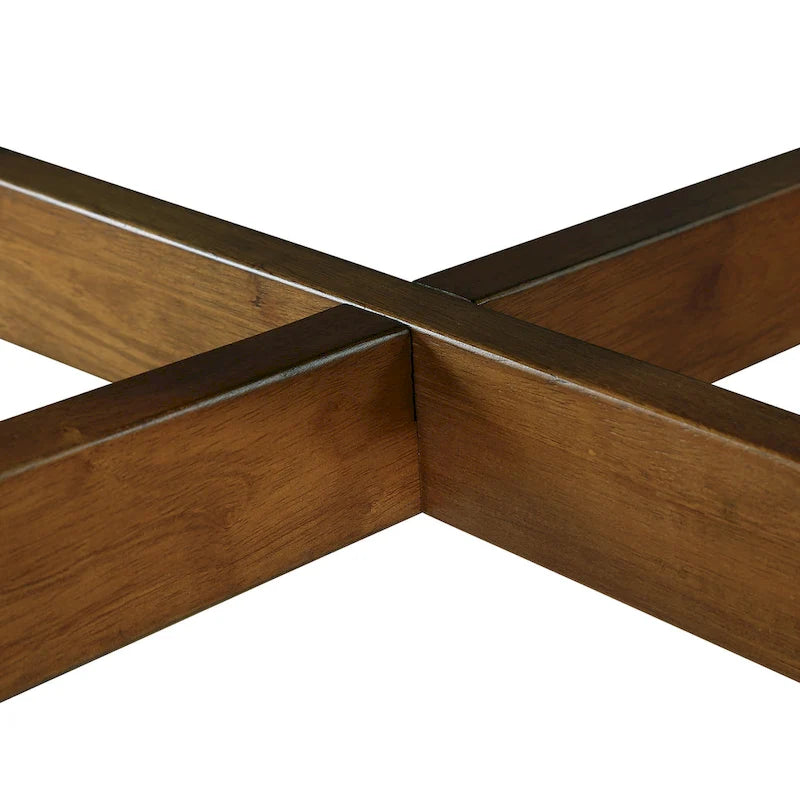 Tables basses rondes en bois de ferme du milieu du siècle