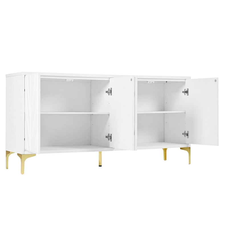 Buffet 4 portes sculpté créatif