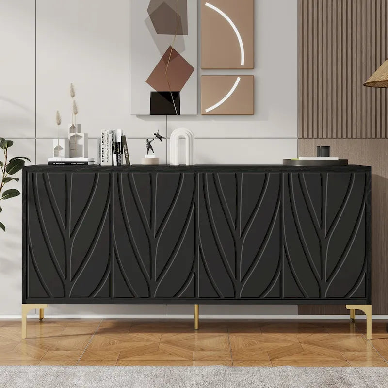Buffet 4 portes sculpté créatif