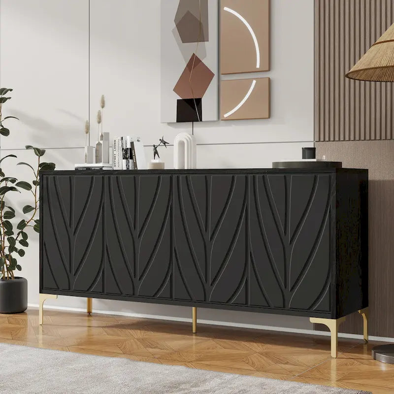 Buffet 4 portes sculpté créatif