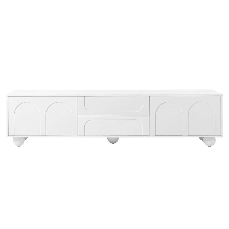 Meuble TV de rangement moderne pour salon ou chambre à coucher