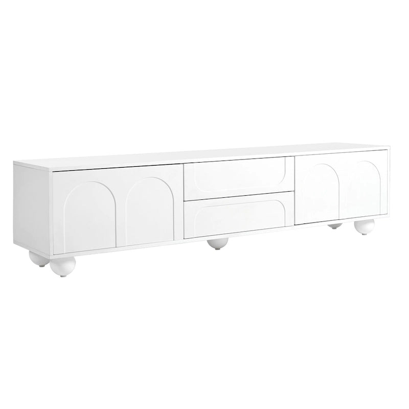 Meuble TV de rangement moderne pour salon ou chambre à coucher