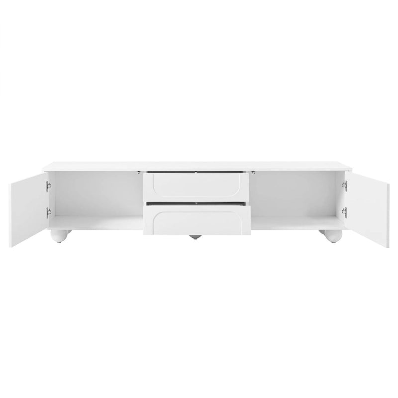Meuble TV de rangement moderne pour salon ou chambre à coucher