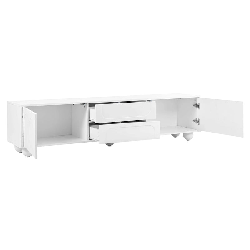 Meuble TV de rangement moderne pour salon ou chambre à coucher