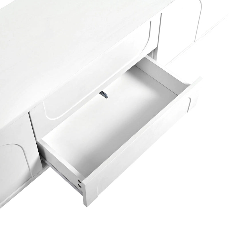 Meuble TV de rangement moderne pour salon ou chambre à coucher