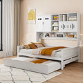 Lit de repos compact avec étagère pour chambre à coucher