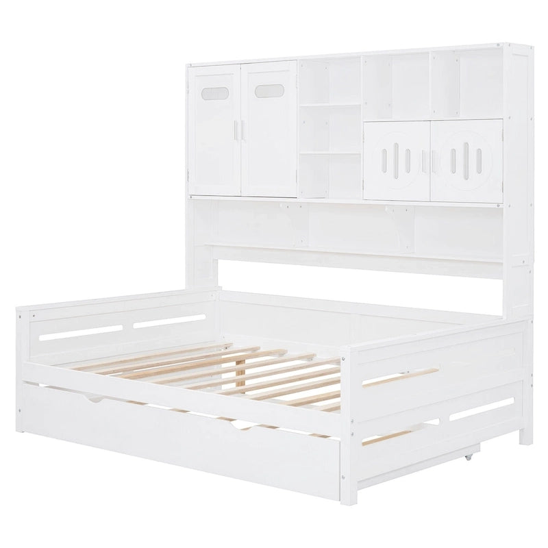 Lit de repos compact avec étagère pour chambre à coucher