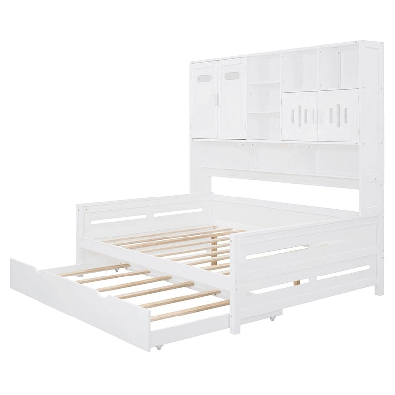Lit de repos compact avec étagère pour chambre à coucher
