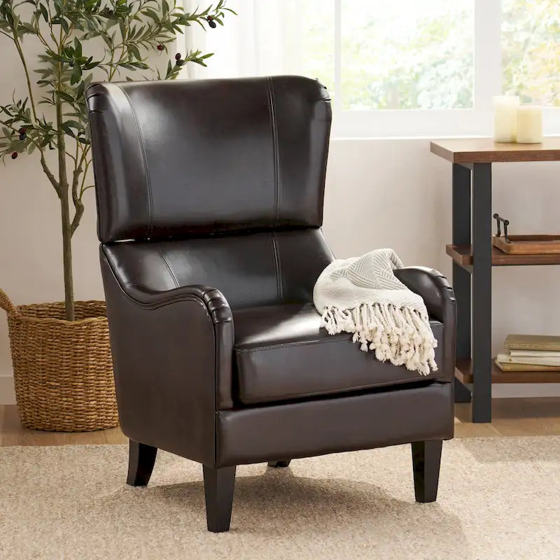 Fauteuil d'appoint dossier haut
