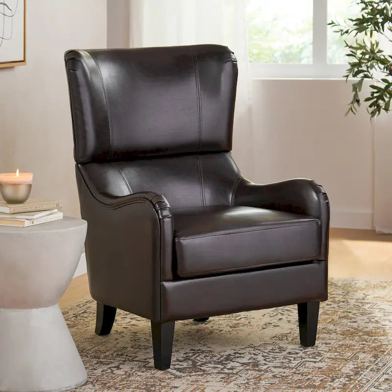 Fauteuil d'appoint dossier haut