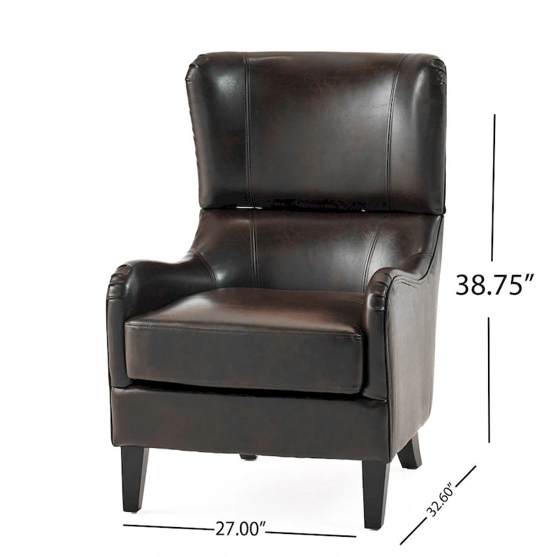 Fauteuil d'appoint dossier haut