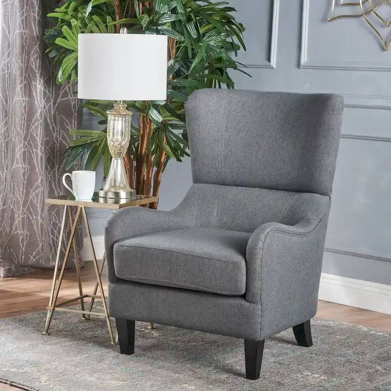 Fauteuil d'appoint dossier haut