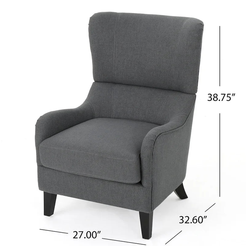 Fauteuil d'appoint dossier haut