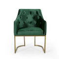 Fauteuil d'appoint capitonné moderne de style glamour