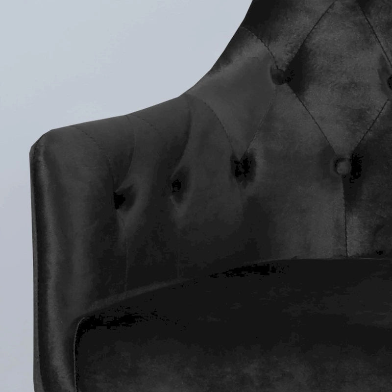 Fauteuil d'appoint capitonné moderne de style glamour