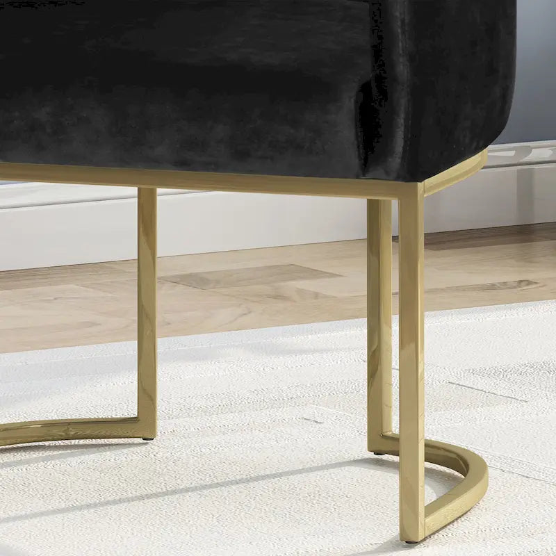 Fauteuil d'appoint capitonné moderne de style glamour