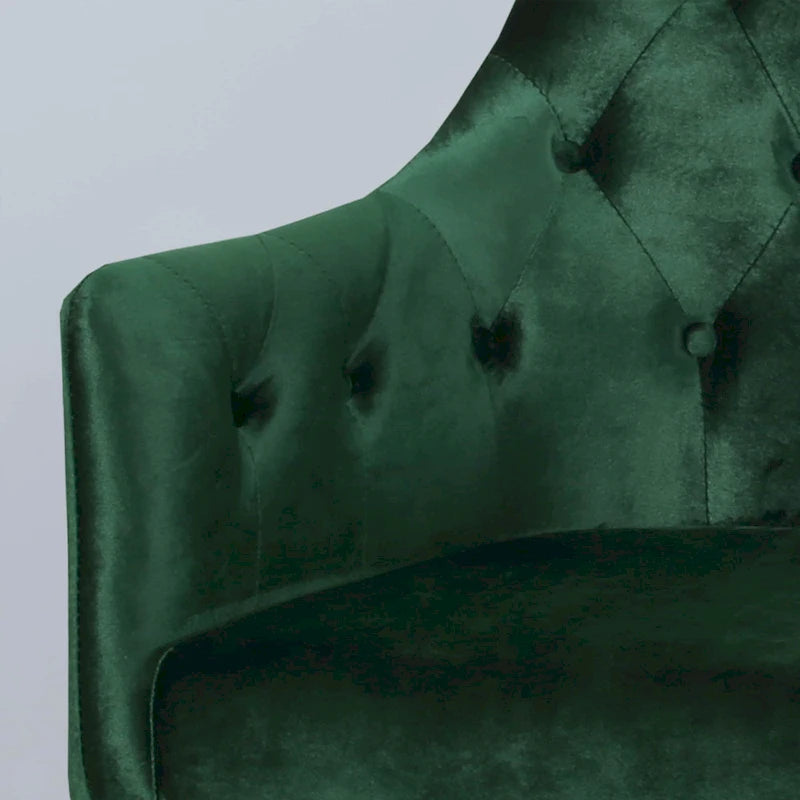 Fauteuil d'appoint capitonné moderne de style glamour