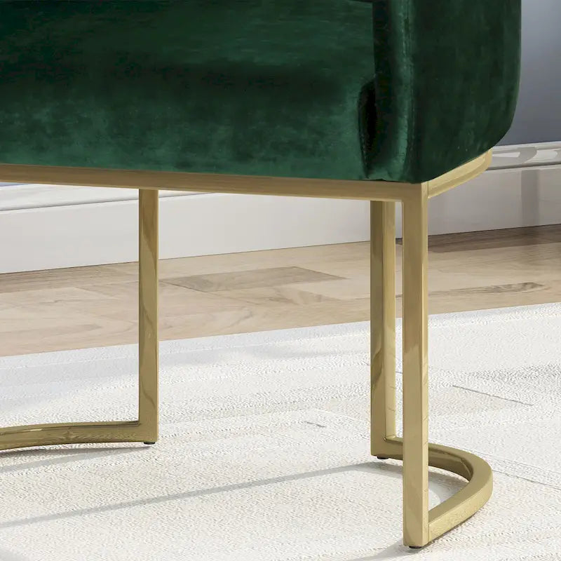 Fauteuil d'appoint capitonné moderne de style glamour