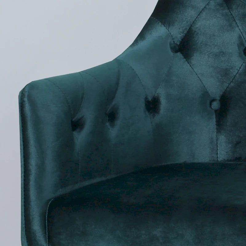 Fauteuil d'appoint capitonné moderne de style glamour