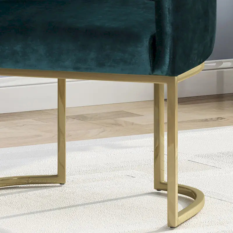 Fauteuil d'appoint capitonné moderne de style glamour