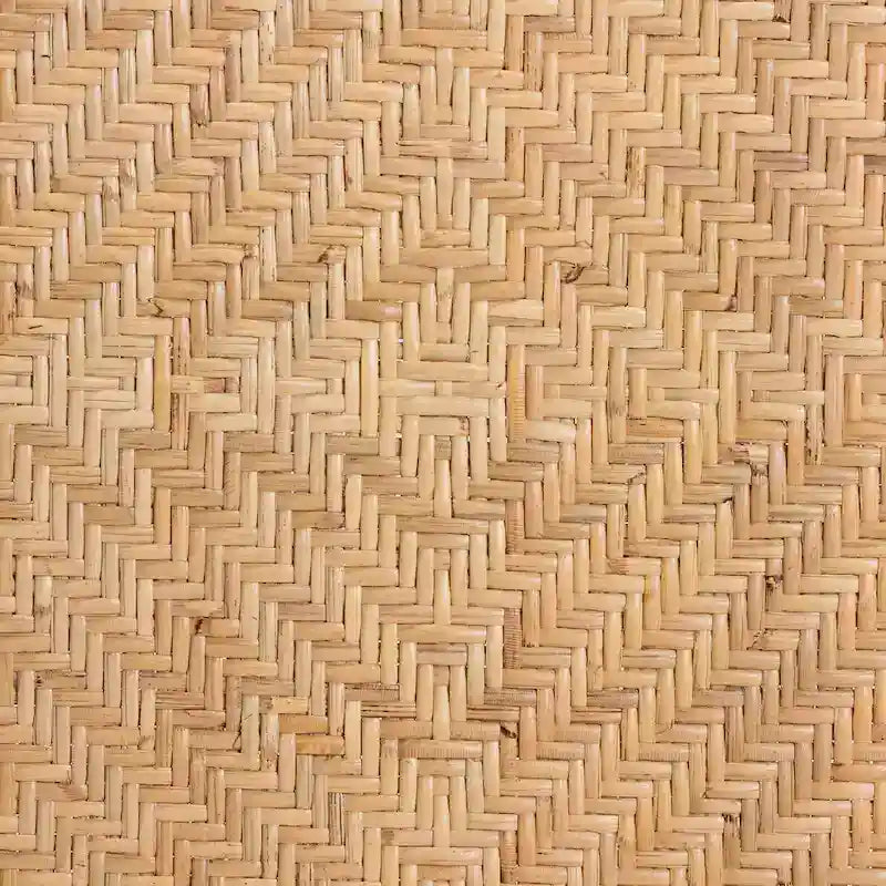 Tabouret en rotin naturel brun, style bohème moderne