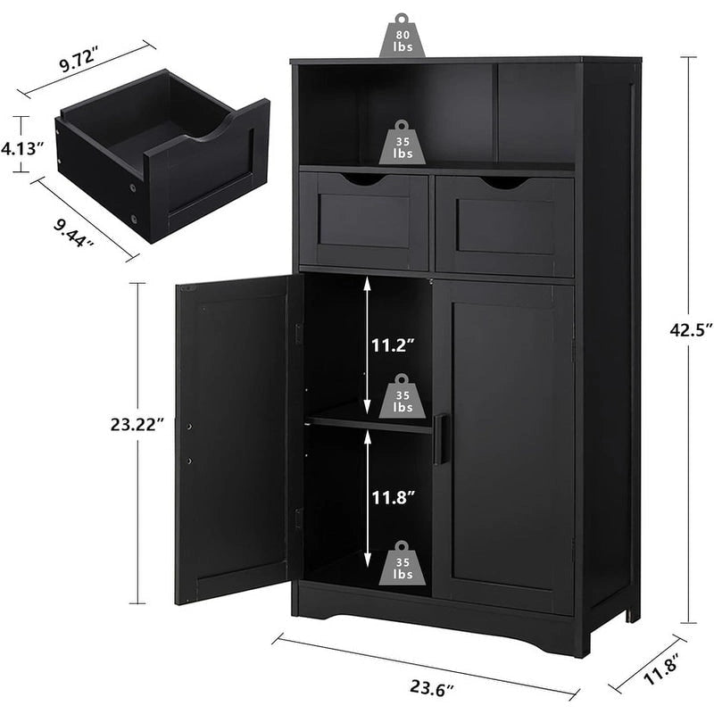 Meuble bas de rangement à 2 portes