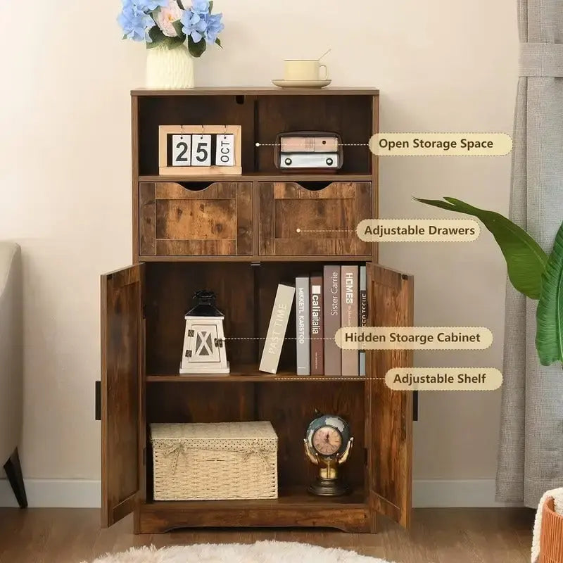 Meuble bas de rangement à 2 portes