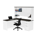 Bureau en L avec huche