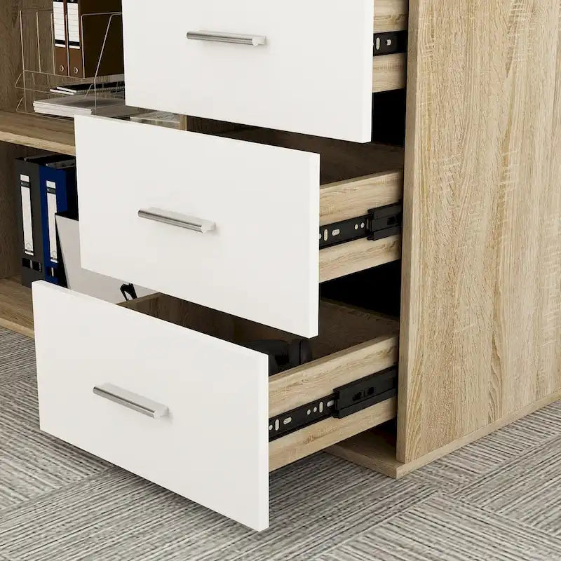 Bureau informatique en L de 55 pouces