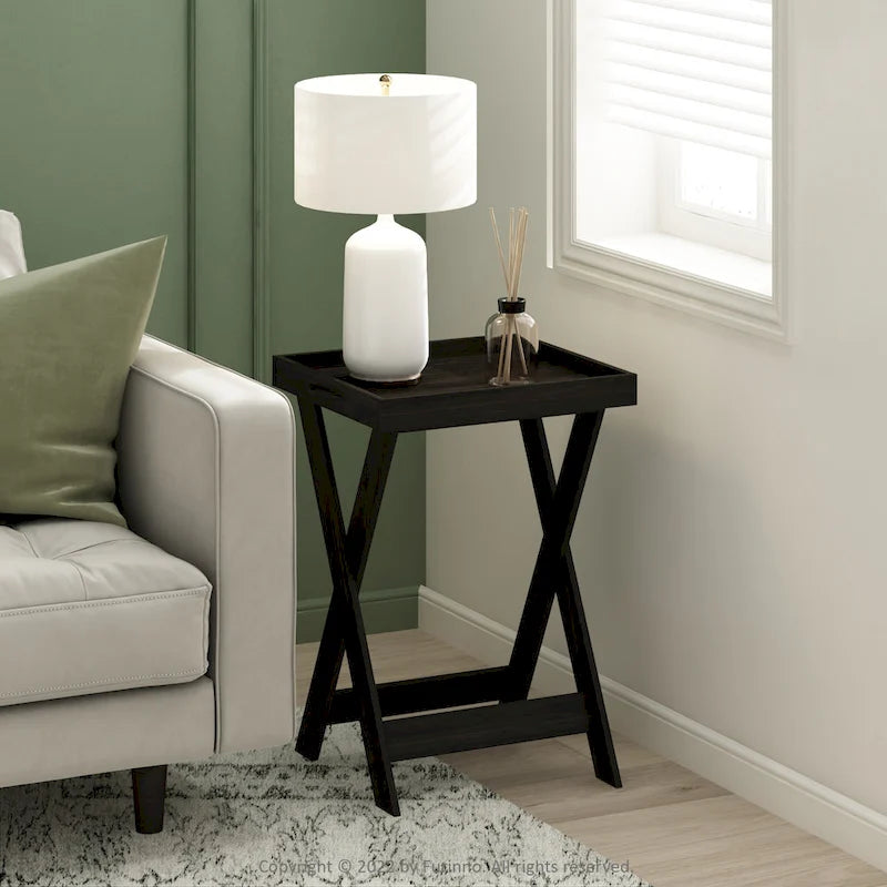 Table d'appoint classique avec plateau amovible