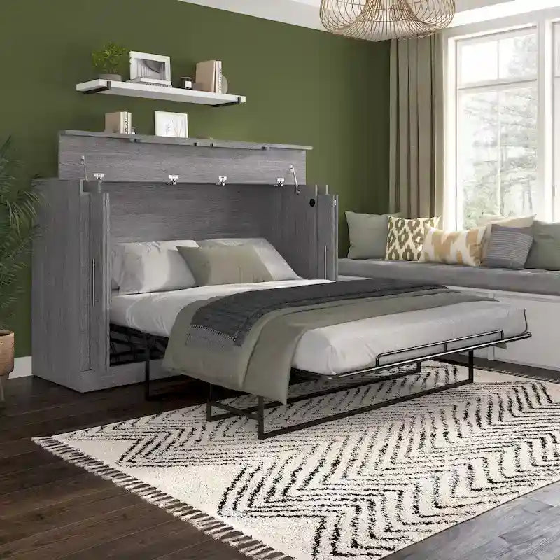 Lit armoire avec matelas pour chambre d'amis