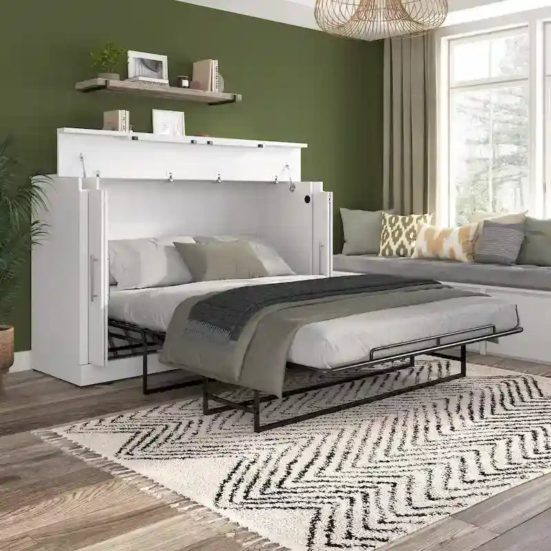 Lit armoire avec matelas pour chambre d'amis
