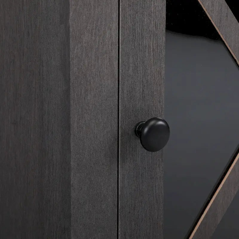 Table de chevet industrielle avec porte