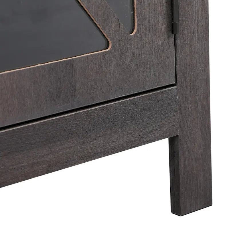 Table de chevet industrielle avec porte