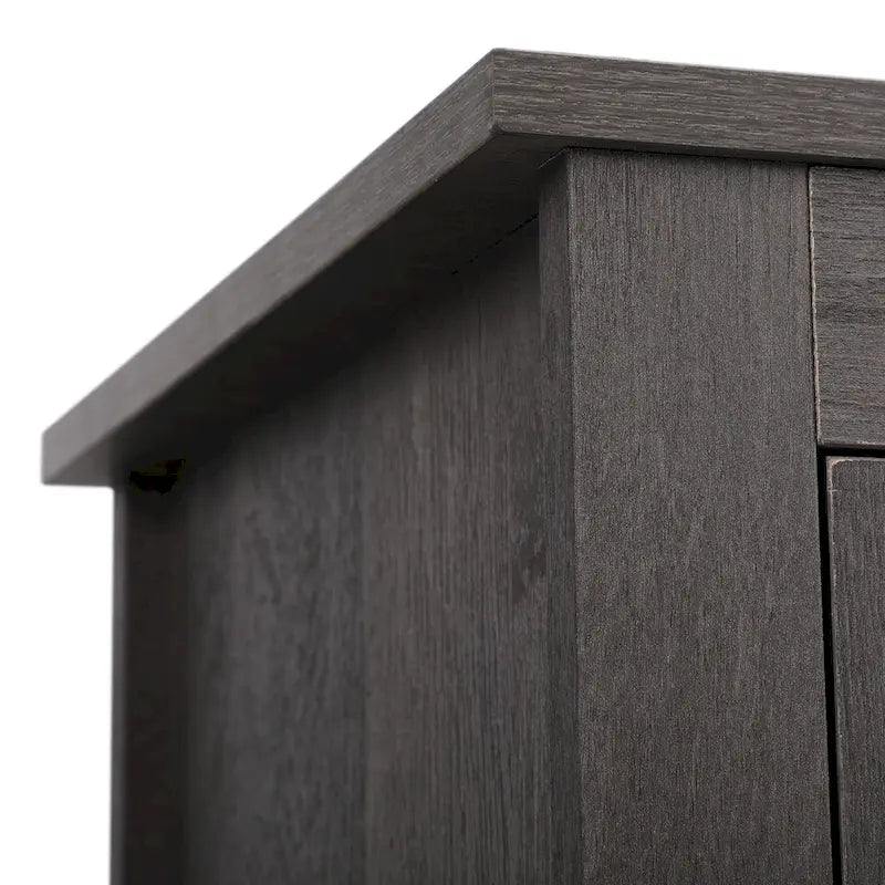 Table de chevet industrielle avec porte