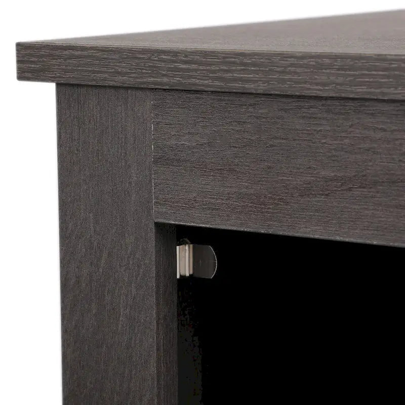 Table de chevet industrielle avec porte