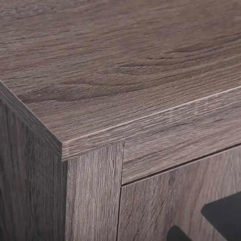 Table de chevet industrielle avec porte