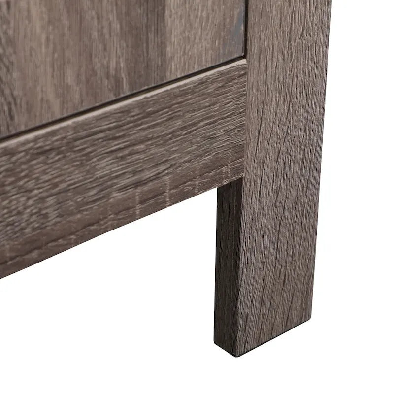 Table de chevet industrielle avec porte