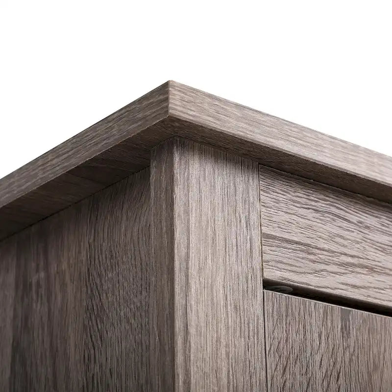 Table de chevet industrielle avec porte