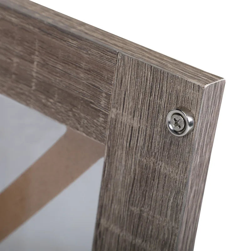 Table de chevet industrielle avec porte