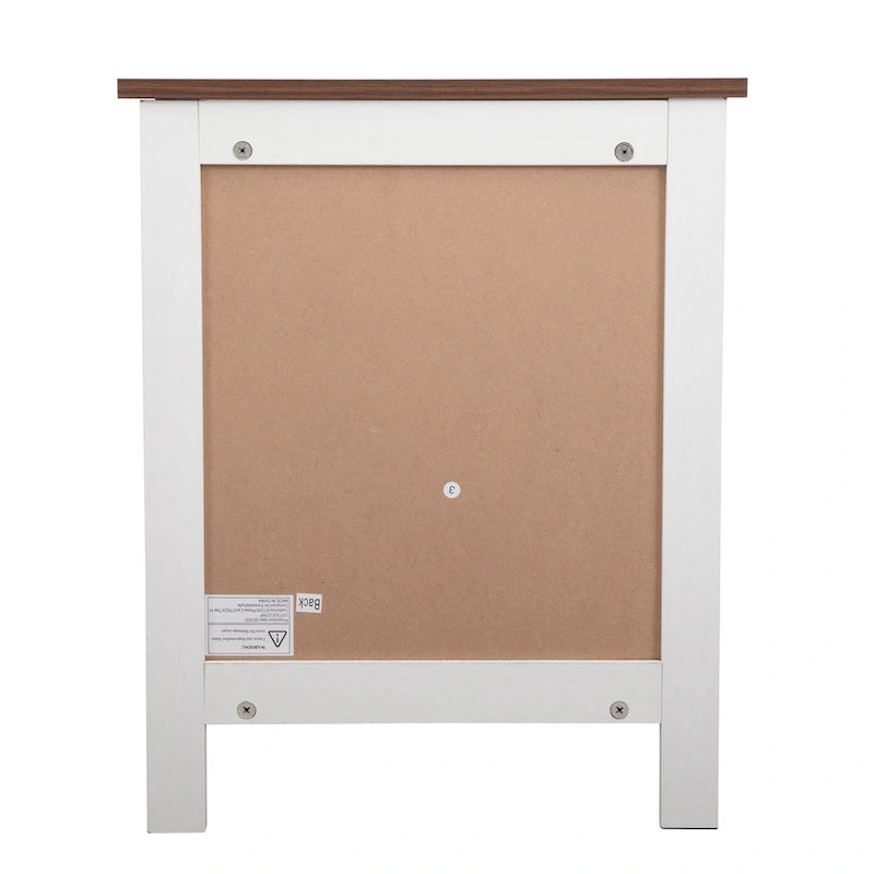 Table de chevet industrielle avec porte