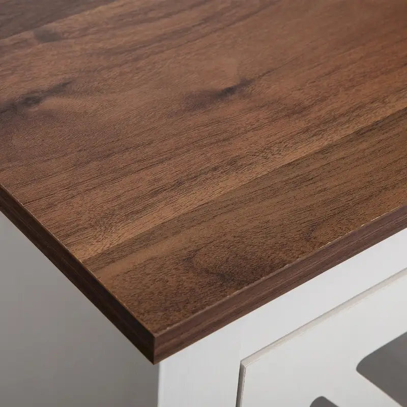 Table de chevet industrielle avec porte