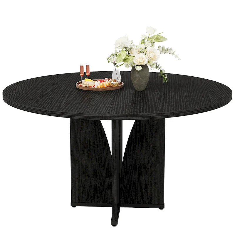 Table à manger ronde pour cuisine et salle à manger