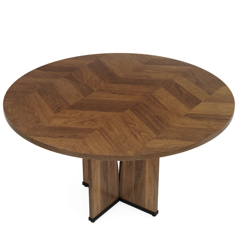 Table à manger ronde pour cuisine et salle à manger