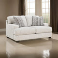 Causeuse avec 2 coussins décoratifs, polyester gris