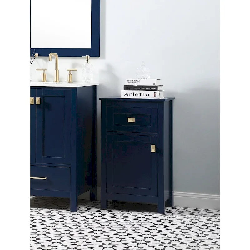 Meuble de rangement autoportant Indigo Home de 18 pouces pour salle de bain