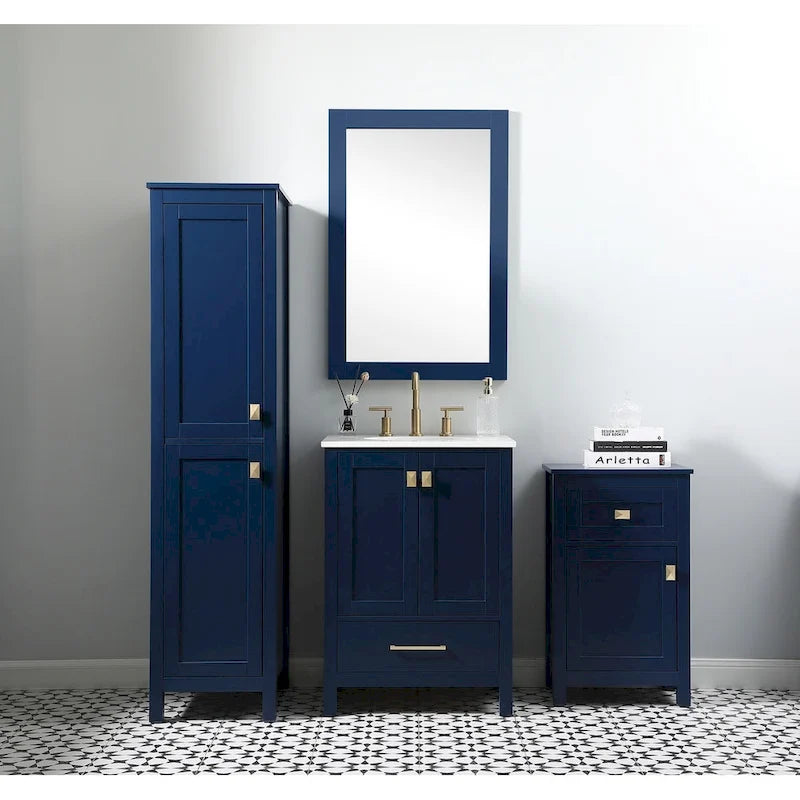 Meuble de rangement autoportant Indigo Home de 18 pouces pour salle de bain