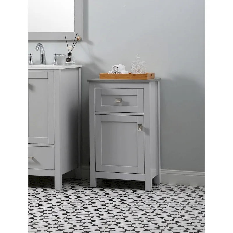 Meuble de rangement autoportant Indigo Home de 18 pouces pour salle de bain