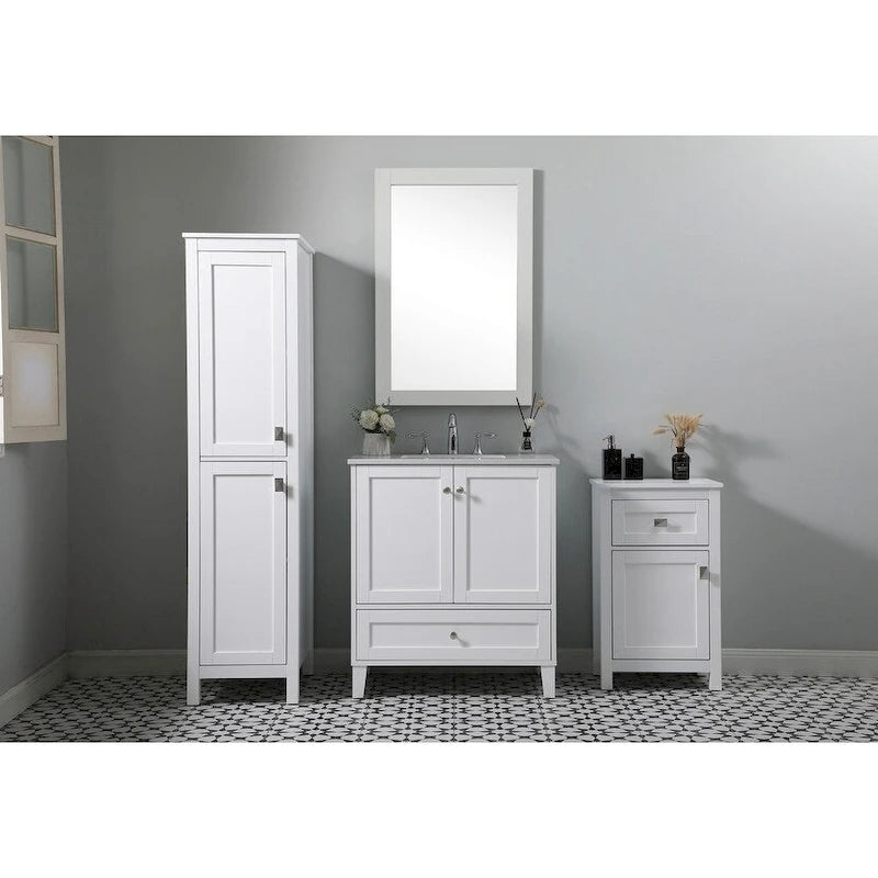 Meuble de rangement autoportant Indigo Home de 18 pouces pour salle de bain